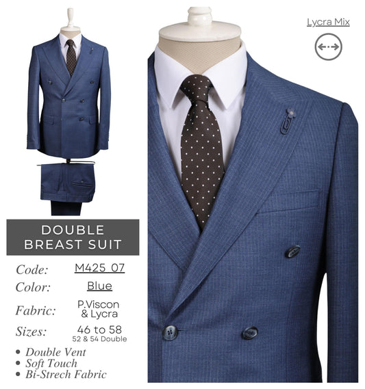 Blue Double breast suit